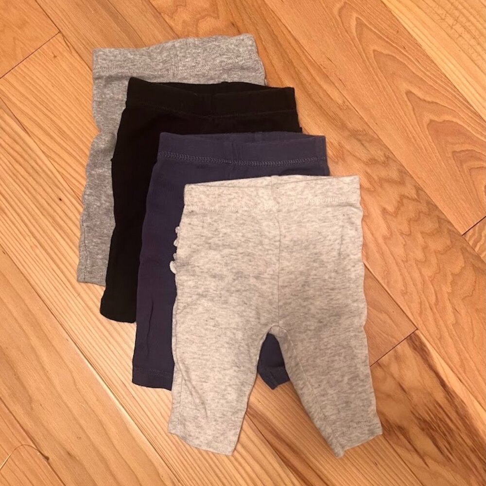 CARTERS NB GIRLS RUFFLE DETAIL COTTON PANTS